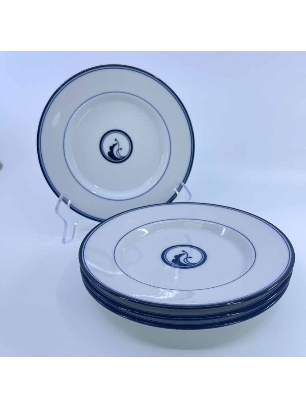 vintage dansk flora juniper bread plates set of 4 made in japan